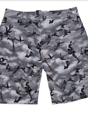 Simms Board Shorts Size 34 New Without Tag Grey and Black Camo